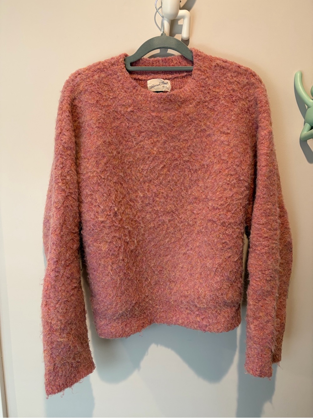 Cozy Crewneck Sweater in Dusty Rose - Unknown Brand